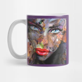 Blue Eyes Autumn Mug